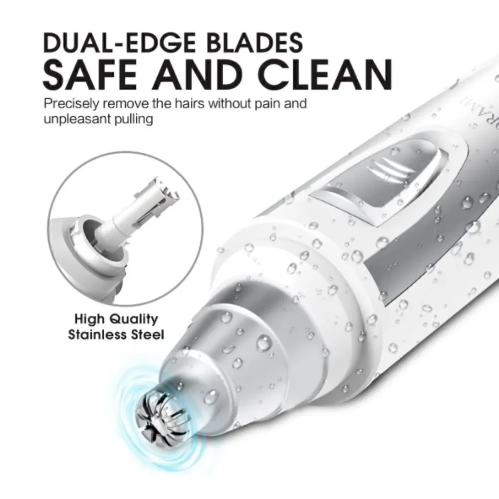 Ear and Nose Hair Trimmer Clipper - Professional Painless Eyebrow & Facial Hair